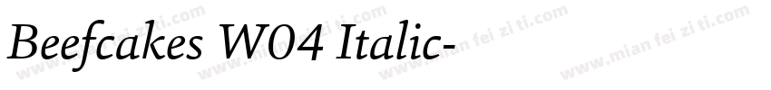 Beefcakes W04 Italic字体转换